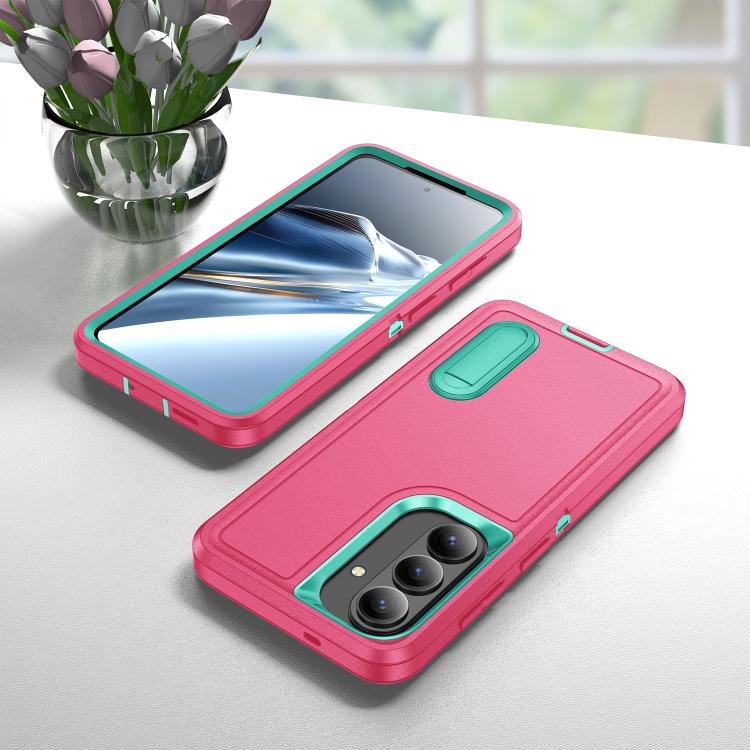 For Samsung Galaxy S26 5G Rugged PC Hybrid Silicone Phone Case with Holder