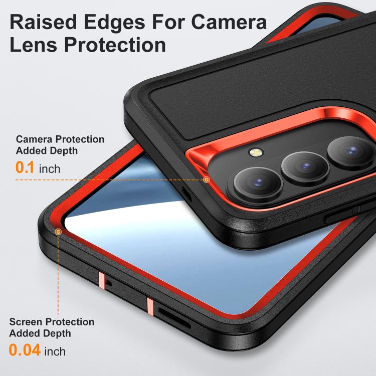 For Samsung Galaxy S26 5G Rugged PC Hybrid Silicone Phone Case with Holder