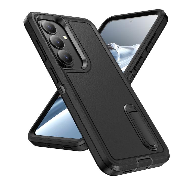 For Samsung Galaxy S26 5G Rugged PC Hybrid Silicone Phone Case with Holder