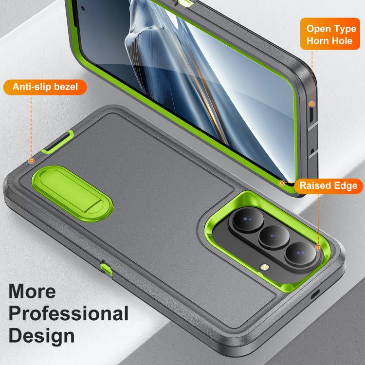 For Samsung Galaxy S26 5G Rugged PC Hybrid Silicone Phone Case with Holder