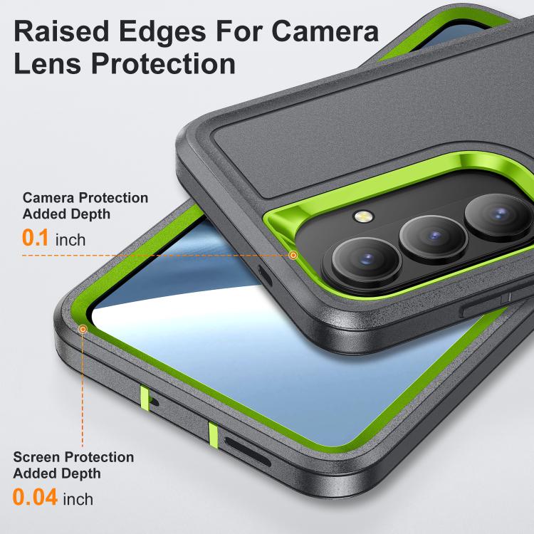 For Samsung Galaxy S26 5G Rugged PC Hybrid Silicone Phone Case with Holder