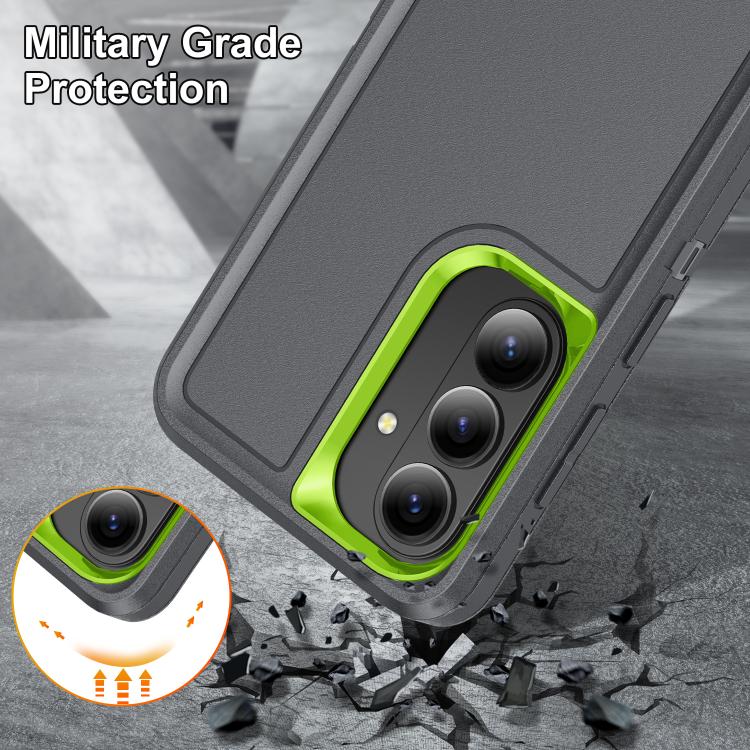 For Samsung Galaxy S26 5G Rugged PC Hybrid Silicone Phone Case with Holder