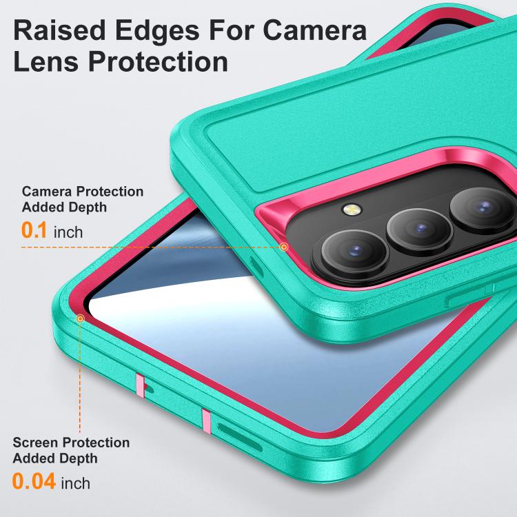 For Samsung Galaxy S26 5G Rugged PC Hybrid Silicone Phone Case with Holder