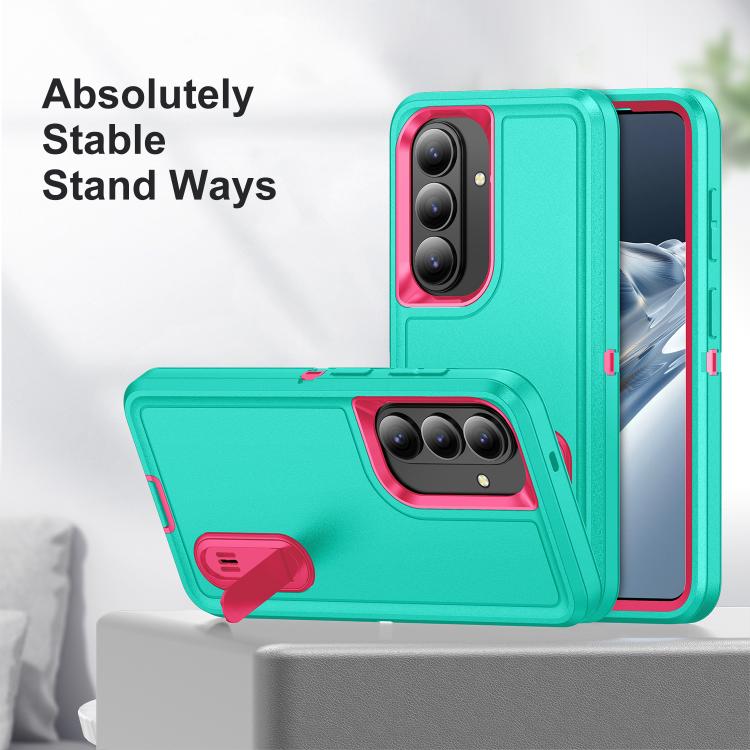 For Samsung Galaxy S26 5G Rugged PC Hybrid Silicone Phone Case with Holder