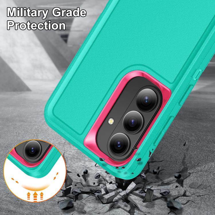 For Samsung Galaxy S26 5G Rugged PC Hybrid Silicone Phone Case with Holder