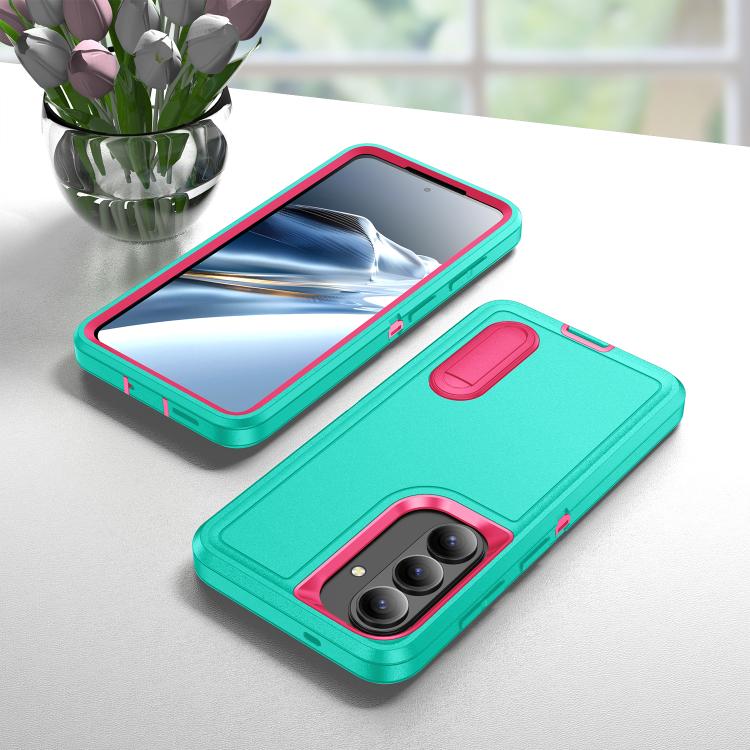 For Samsung Galaxy S26 5G Rugged PC Hybrid Silicone Phone Case with Holder