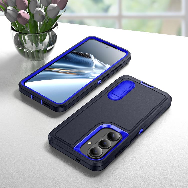 For Samsung Galaxy S26 5G Rugged PC Hybrid Silicone Phone Case with Holder