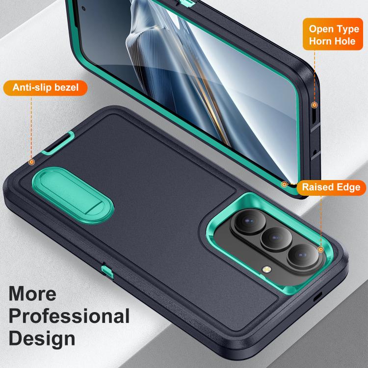 For Samsung Galaxy S26 5G Rugged PC Hybrid Silicone Phone Case with Holder