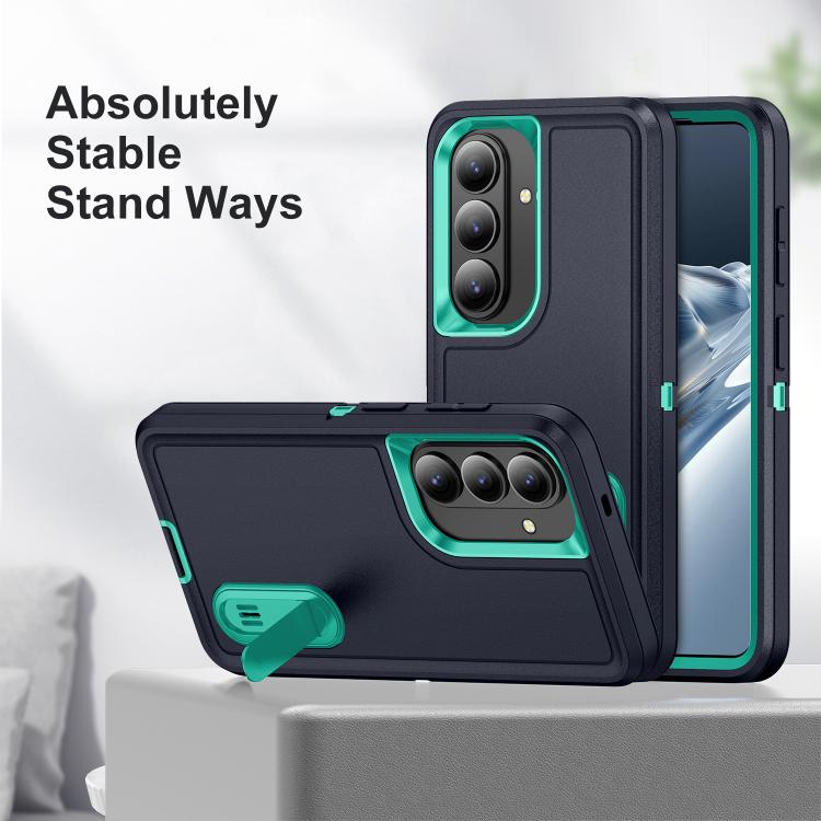 For Samsung Galaxy S26 5G Rugged PC Hybrid Silicone Phone Case with Holder