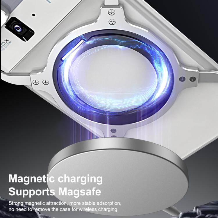 For ZTE nubia Z80 Ultra Mechanical Arm Borderless MagSafe Holder Metal Phone Case