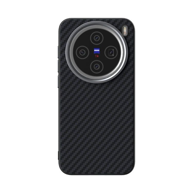 For vivo X200 ABEEL C Carbon Fiber Series 6D Micro Relief MagSafe Phone Case