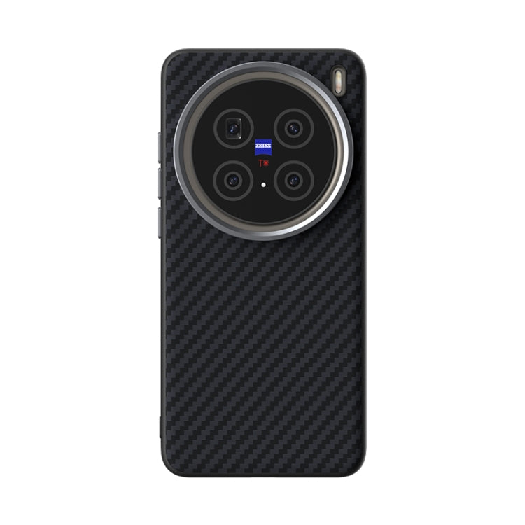 For vivo X200 Pro ABEEL C Carbon Fiber Series 6D Micro Relief MagSafe Phone Case
