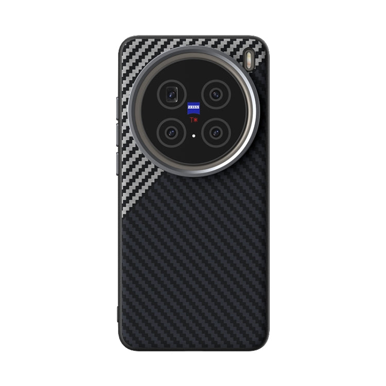 For vivo X200 Pro ABEEL C Carbon Fiber Series 6D Micro Relief MagSafe Phone Case