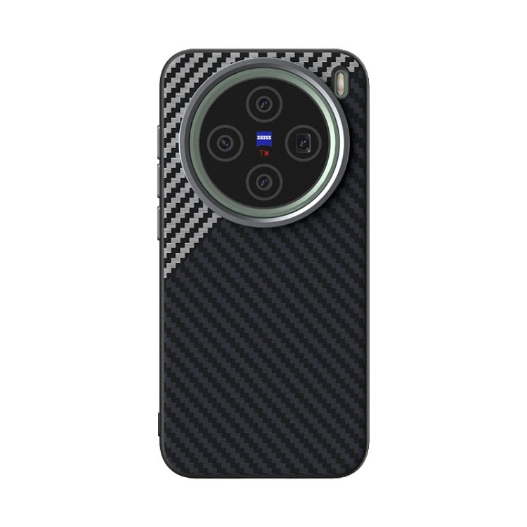 For vivo X200 Pro mini ABEEL C Carbon Fiber Series 6D Micro Relief MagSafe Phone Case