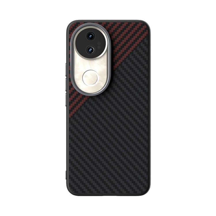 For vivo S20 ABEEL C Carbon Fiber Series 6D Micro Relief MagSafe Phone Case