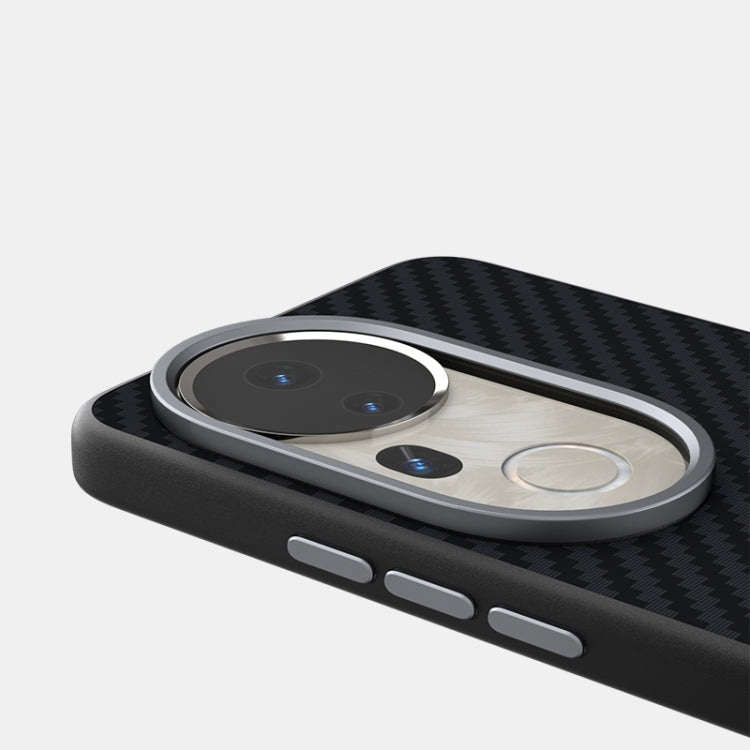 For vivo S20 Pro ABEEL C Carbon Fiber Series 6D Micro Relief MagSafe Phone Case