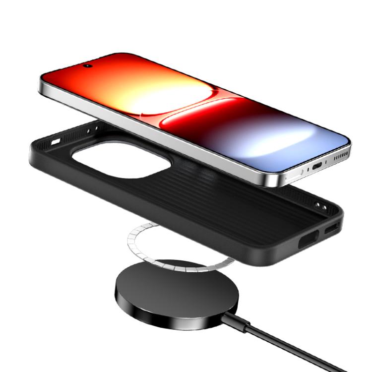 For vivo iQOO 15 ABEEL C Carbon Fiber Series 6D Micro Relief MagSafe Phone Case