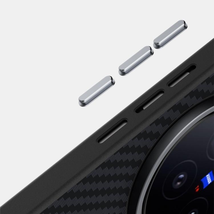 For vivo X300 ABEEL C Carbon Fiber Series 6D Micro Relief MagSafe Phone Case