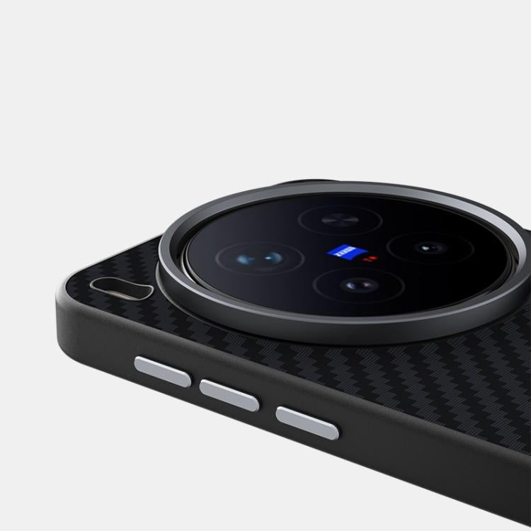 For vivo X300 ABEEL C Carbon Fiber Series 6D Micro Relief MagSafe Phone Case