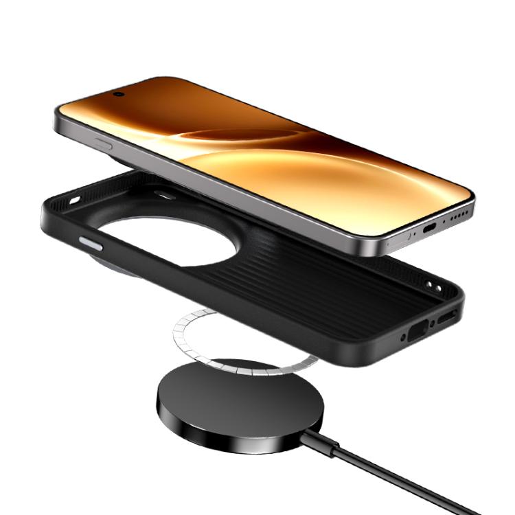 For vivo X300 Pro ABEEL C Carbon Fiber Series 6D Micro Relief MagSafe Phone Case