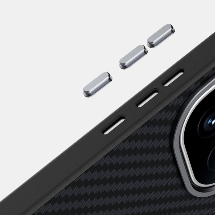 For vivo iQOO 15 Ultra 5G ABEEL C Carbon Fiber Series 6D Micro Relief MagSafe Phone Case