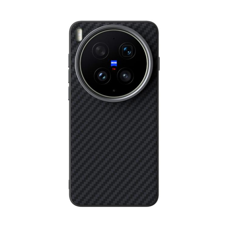 For vivo X300 Ultra ABEEL C Carbon Fiber Series 6D Micro Relief MagSafe Phone Case