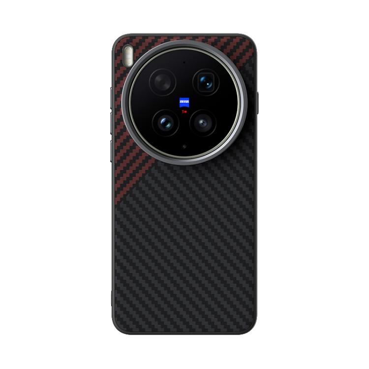 For vivo X300 Ultra ABEEL C Carbon Fiber Series 6D Micro Relief MagSafe Phone Case