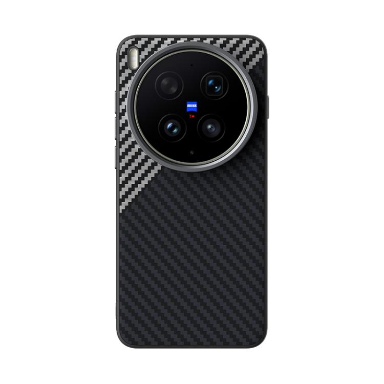 For vivo X300 Ultra ABEEL C Carbon Fiber Series 6D Micro Relief MagSafe Phone Case