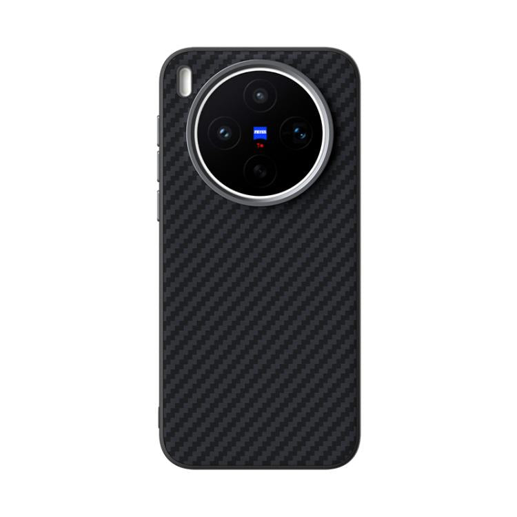 For vivo X300s ABEEL C Carbon Fiber Series 6D Micro Relief MagSafe Phone Case