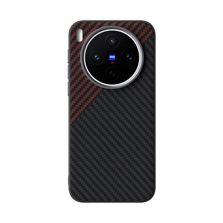 For vivo X300s ABEEL C Carbon Fiber Series 6D Micro Relief MagSafe Phone Case