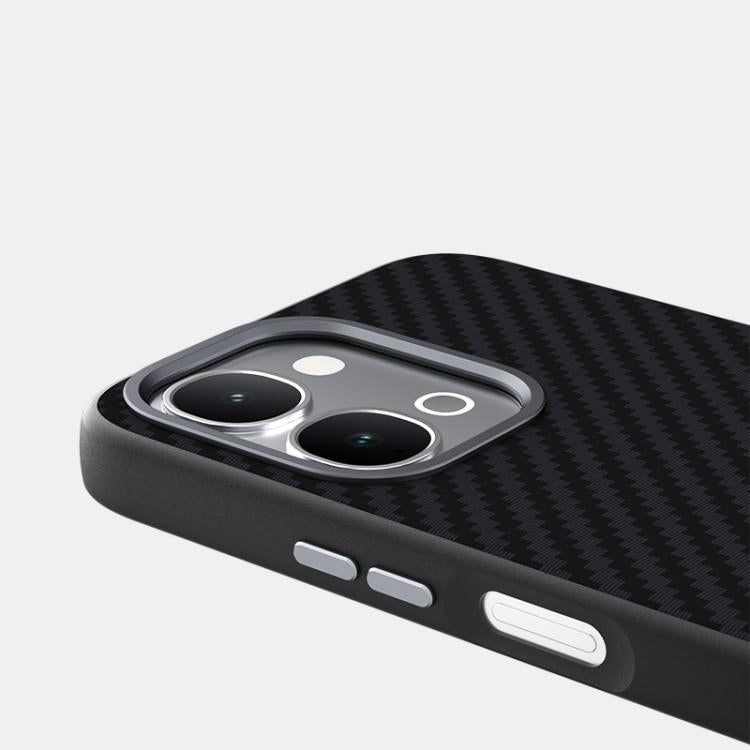 For vivo iQOO Z11x 5G ABEEL C Carbon Fiber Series 6D Micro Relief MagSafe Phone Case