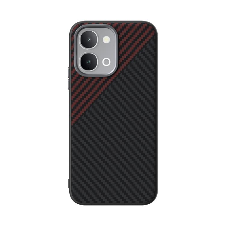 For vivo iQOO Z11x 5G ABEEL C Carbon Fiber Series 6D Micro Relief MagSafe Phone Case