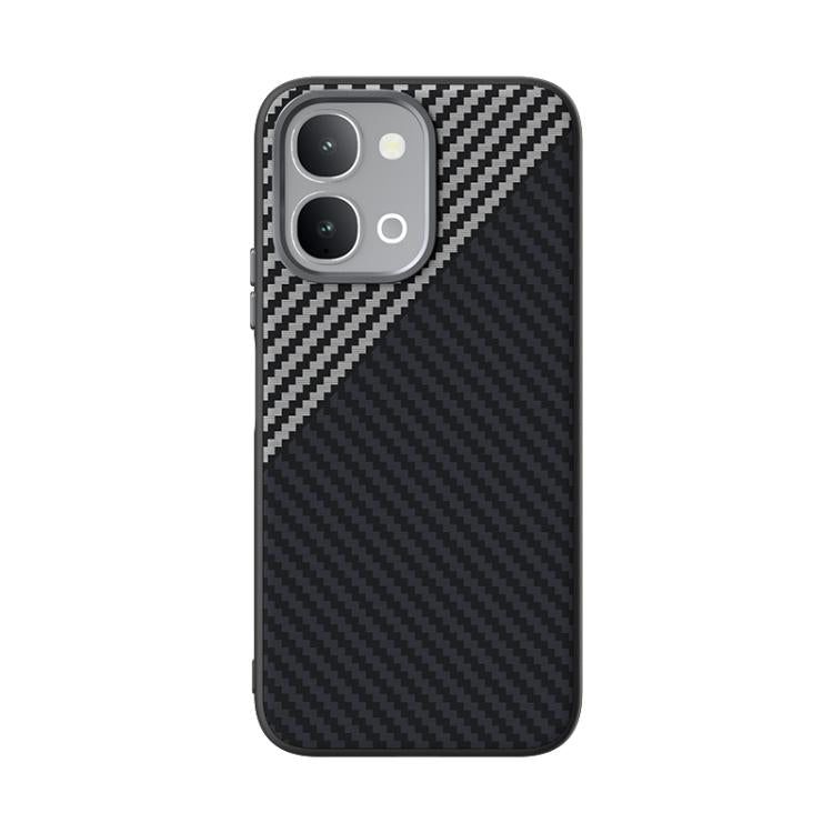 For vivo iQOO Z11x 5G ABEEL C Carbon Fiber Series 6D Micro Relief MagSafe Phone Case