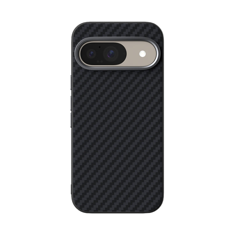 For Google Pixel 9 ABEEL C Carbon Fiber Series 6D Micro Relief MagSafe Phone Case