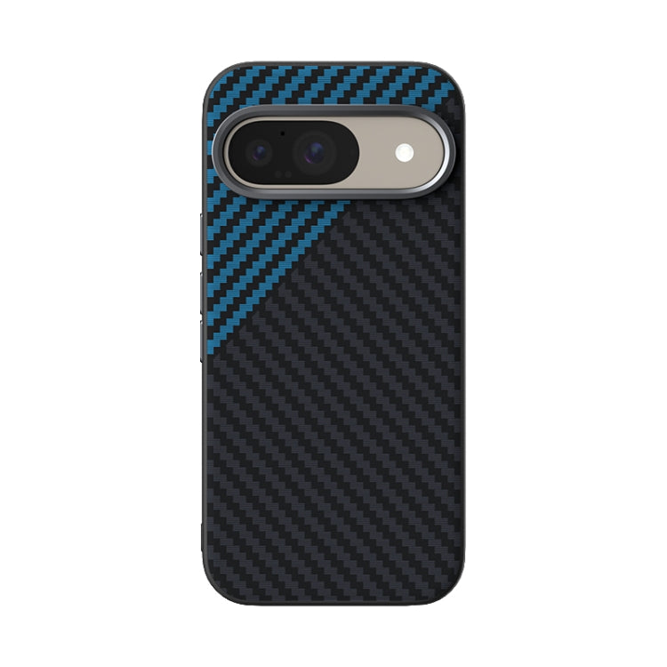 For Google Pixel 9 ABEEL C Carbon Fiber Series 6D Micro Relief MagSafe Phone Case