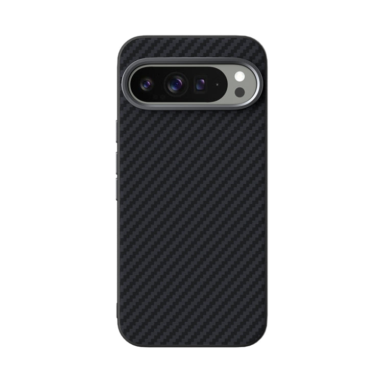 For Google Pixel 9 Pro ABEEL C Carbon Fiber Series 6D Micro Relief MagSafe Phone Case