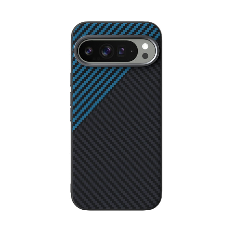 For Google Pixel 9 Pro ABEEL C Carbon Fiber Series 6D Micro Relief MagSafe Phone Case