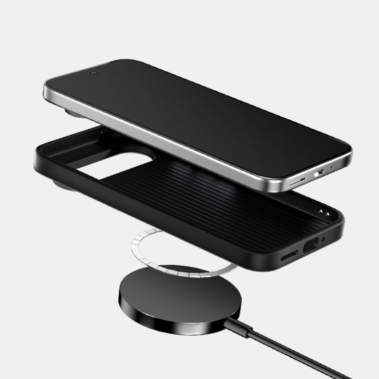For Google Pixel 9a ABEEL C Carbon Fiber Series 6D Micro Relief MagSafe Phone Case