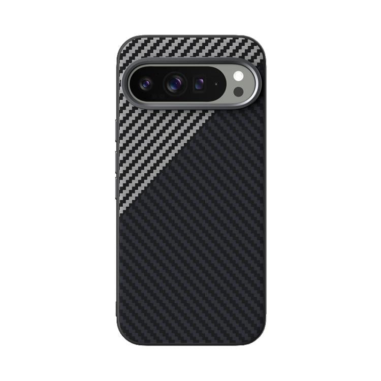 For Google Pixel 10 Pro XL ABEEL C Carbon Fiber Series 6D Micro Relief MagSafe Phone Case