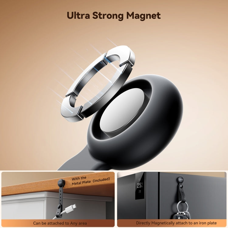 JOYROOM JR-ZS422 Magnetic Silicone Cable Tie Organizer - Black