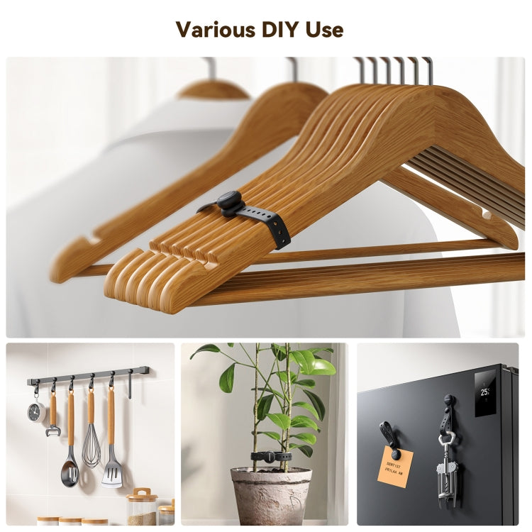 JOYROOM JR-ZS422 Magnetic Silicone Cable Tie Organizer - Black