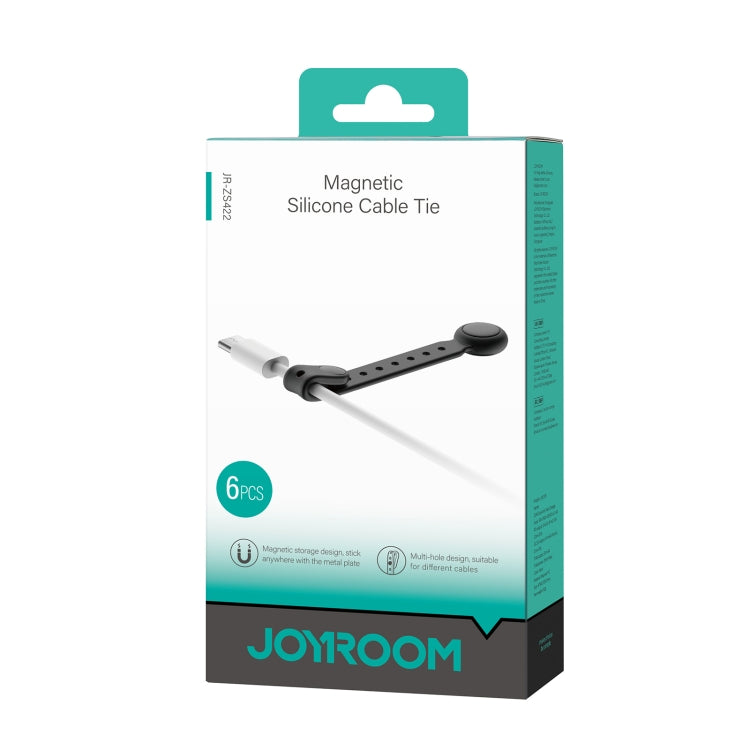 JOYROOM JR-ZS422 Magnetic Silicone Cable Tie Organizer - Black