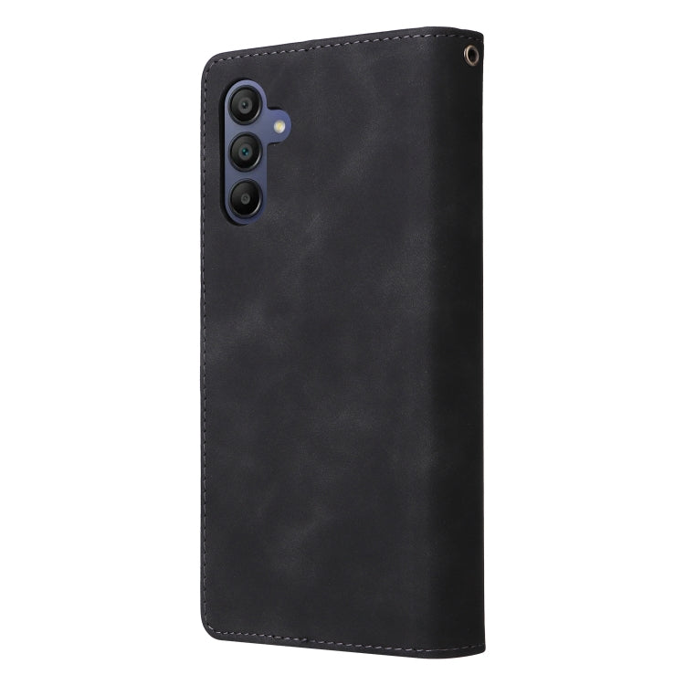For Galaxy A16 5G Multifunctional Frosted Zipper Wallet Leather Phone Case