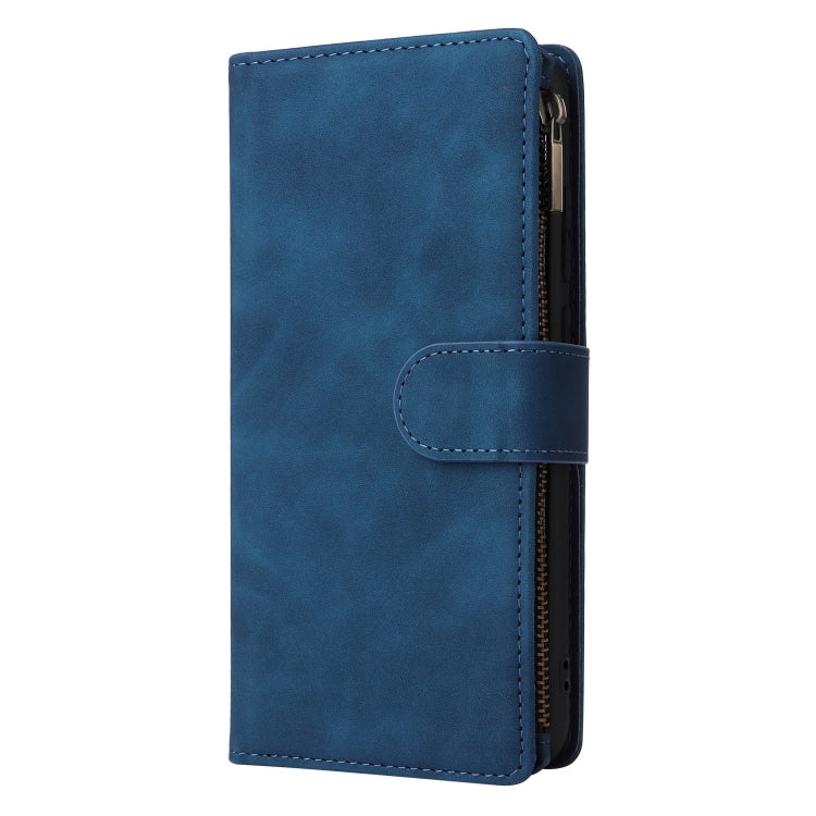 For Galaxy A06 4G Multifunctional Frosted Zipper Wallet Leather Phone Case