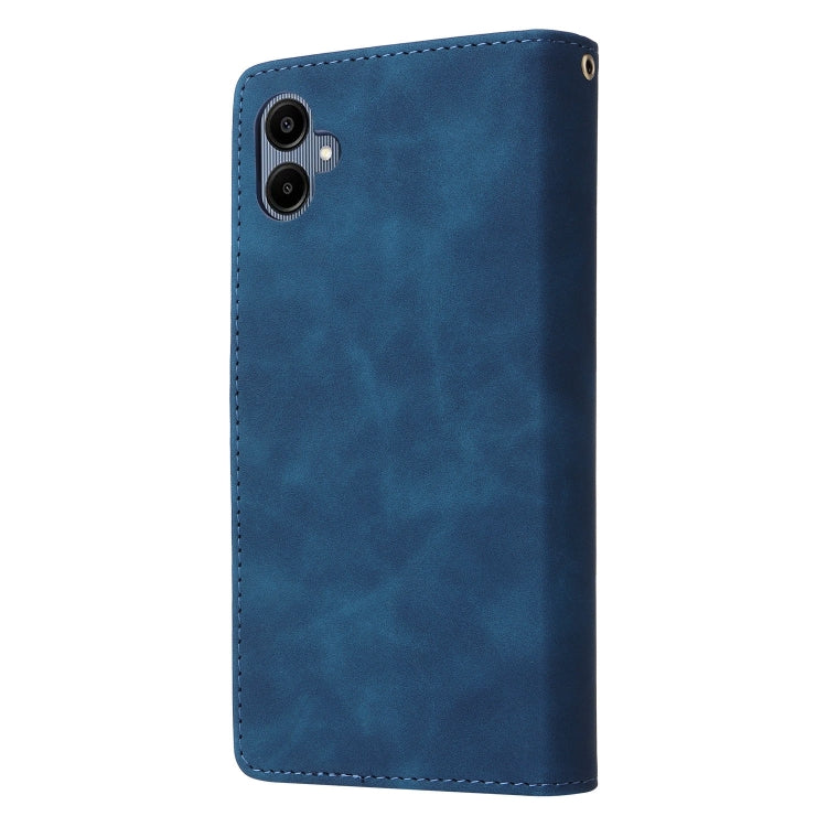 For Galaxy A06 4G Multifunctional Frosted Zipper Wallet Leather Phone Case