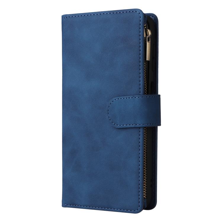 For Galaxy A36 5G Multifunctional Frosted Zipper Wallet Leather Phone Case