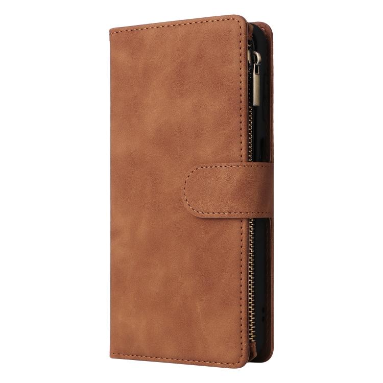 For Galaxy A36 5G Multifunctional Frosted Zipper Wallet Leather Phone Case