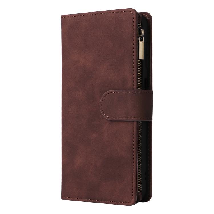 For Galaxy A36 5G Multifunctional Frosted Zipper Wallet Leather Phone Case