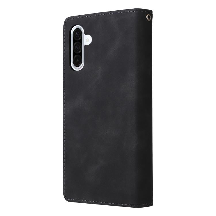 For Galaxy A56 5G Multifunctional Frosted Zipper Wallet Leather Phone Case