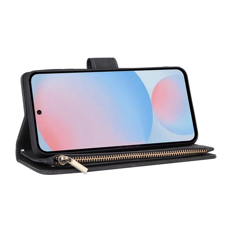 For Galaxy A56 5G Multifunctional Frosted Zipper Wallet Leather Phone Case